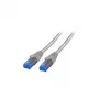 Kabel krosowy EFB RJ45 Kat.6A U/UTP LSZH Premium 500MHz szary 15m