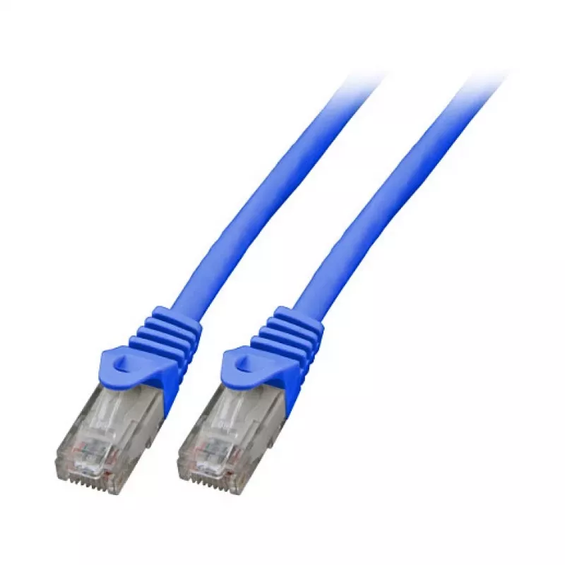 Kabel krosowy EFB RJ45 Kat.5e U/UTP LSZH CCA AWG24/7 niebieski 25m