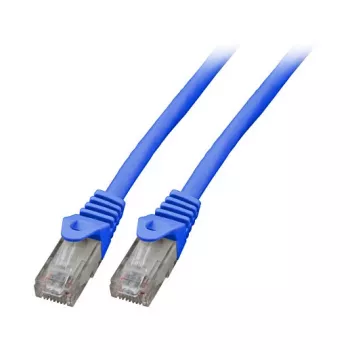 EFB kabel krosowy RJ45 kat.5e U/UTP LSZH CCA AWG24/7 niebieski 3m