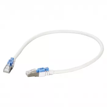 EFB RJ45 Patch kabel Cat.6A S/FTP LSZH BC AWG26 abschliebar wei 0,5m
