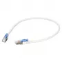 EFB RJ45 Patch kabel Cat.6A S/FTP LSZH BC AWG26 abschliebar wei 0,5m