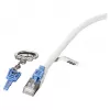 EFB RJ45 Patch kabel Cat.6A S/FTP LSZH BC AWG26 abschliebar wei 0,5m