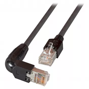 EFB Kabel krosowy RJ45 Kat.5e S/UTP PVC TM11 1x90 czarny 0,25m