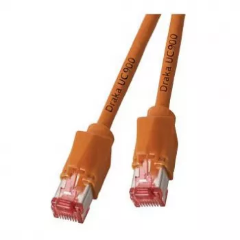EFB Kabel krosowy RJ45 kat. 6A S/FTP LSZH Draka UC900 TM21 pomarańczowy 0,25 m