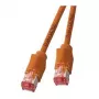 EFB Kabel krosowy RJ45 kat. 6A S/FTP LSZH Draka UC900 TM21 pomarańczowy 0,25 m