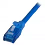 EFB Kabel krosowy RJ45 Kat.6A U/UTP LSZH Premium 500MHz niebieski 0,15m