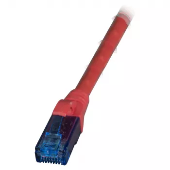 EFB kabel krosowy RJ45 kat.6A U/UTP LSZH Premium 500 MHz czerwony 0,15 m
