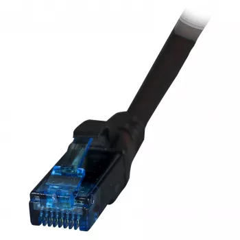EFB kabel krosowy RJ45 kat.6A U/UTP LSZH Premium 500 MHz czarny 7,5 m