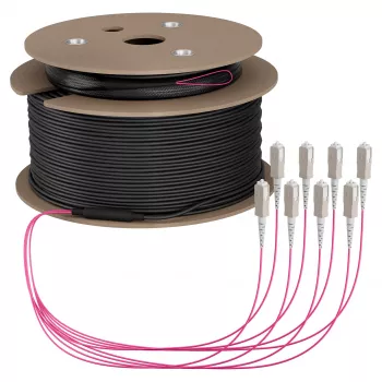 EFB Trunk kabel U-DQ(ZN)BH OM4 8G (1x8) SC-SC 50m Dca LSZH
