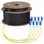 EFB Trunk kabel U-DQ(ZN)BH OS2 8E (1x8) SC-SC 90m Dca LSZH G657A1