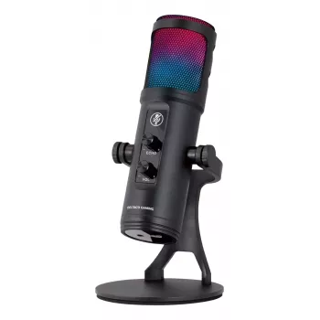Mikrofon streamingowy Deltaco Gaming RGB czarny