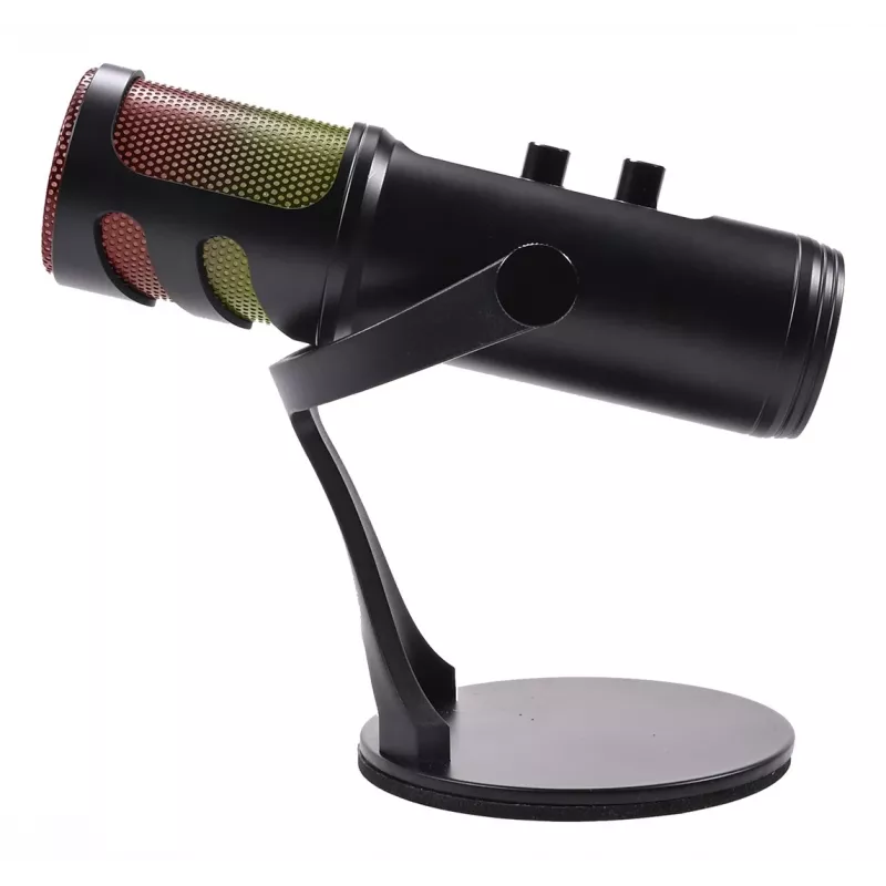 Mikrofon streamingowy Deltaco Gaming RGB czarny