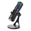 Mikrofon streamingowy Deltaco Gaming RGB czarny