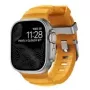 NOMAD Rocky Point Band - pasek do Apple Watch 46mm/49mm z FKM i tytanem (sol, naturalne okucia)
