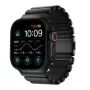 NOMAD Stratos Band - tytanowa bransoleta do Apple Watch 49mm z FKM (czarny tytan, czarny FKM)