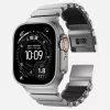 NOMAD Stratos Band - bransoleta tytanowa do Apple Watch 49mm z FKM (tytan naturalny, czarny FKM)