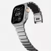 NOMAD Stratos Band - bransoleta tytanowa do Apple Watch 49mm z FKM (tytan naturalny, czarny FKM)