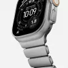NOMAD Stratos Band - bransoleta tytanowa do Apple Watch 49mm z FKM (tytan naturalny, czarny FKM)