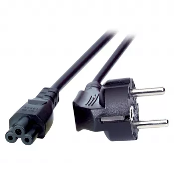 EFB Przewód zasilający wtyk uziemiony 90 - C5 180, czarny, 1,8 m, 3 x 0,75 mm