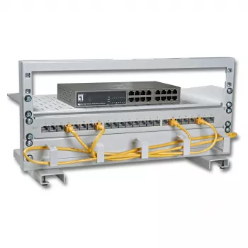 EFB 19 4HE Mini sieciowy Stand, RAL7035