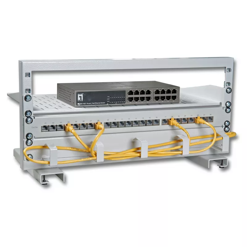 EFB 19 4HE Mini sieciowy Stand, RAL7035
