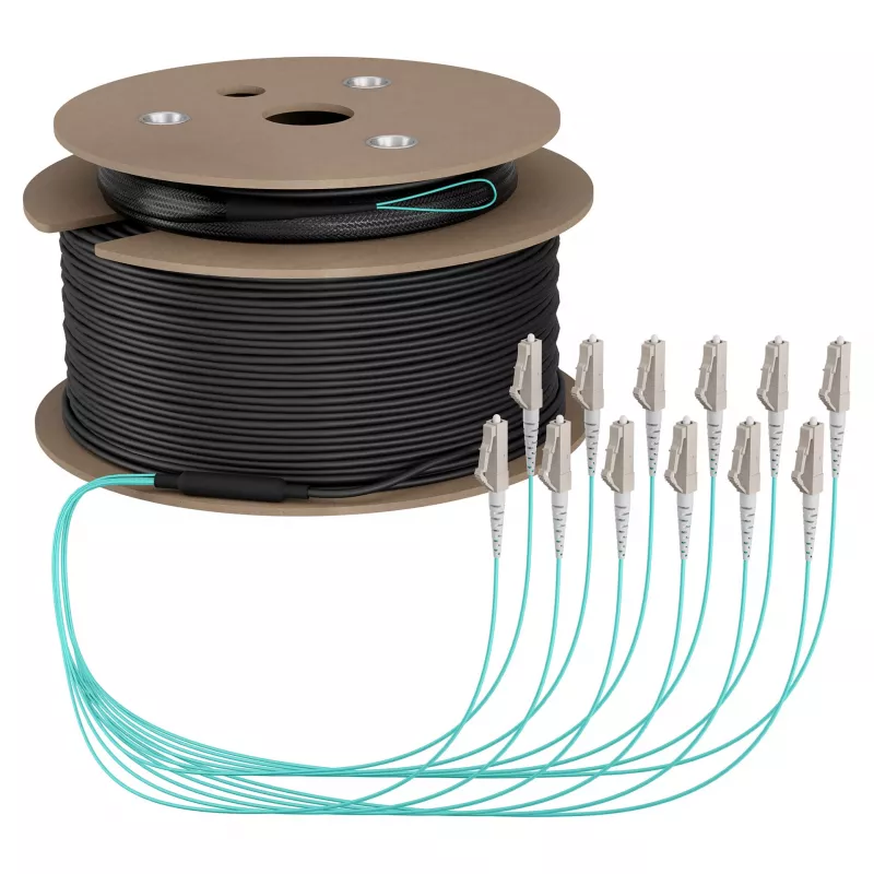 EFB Trunk kabel U-DQ(ZN)BH OM3 12G (1x12) LC-LC 120m Dca LSZH