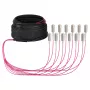 EFB Trunk kabel U-DQ(ZN)BH OM4 12G (1x12) SC-SC 10m Dca LSZH