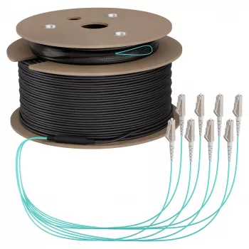 EFB Trunk kabel U-DQ(ZN)BH OM3 8G (1x8) LC-LC 150m Dca LSZH
