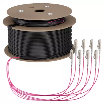 EFB Trunk kabel U-DQ(ZN)BH OM4 8G (1x8) LC-LC 190m Dca LSZH