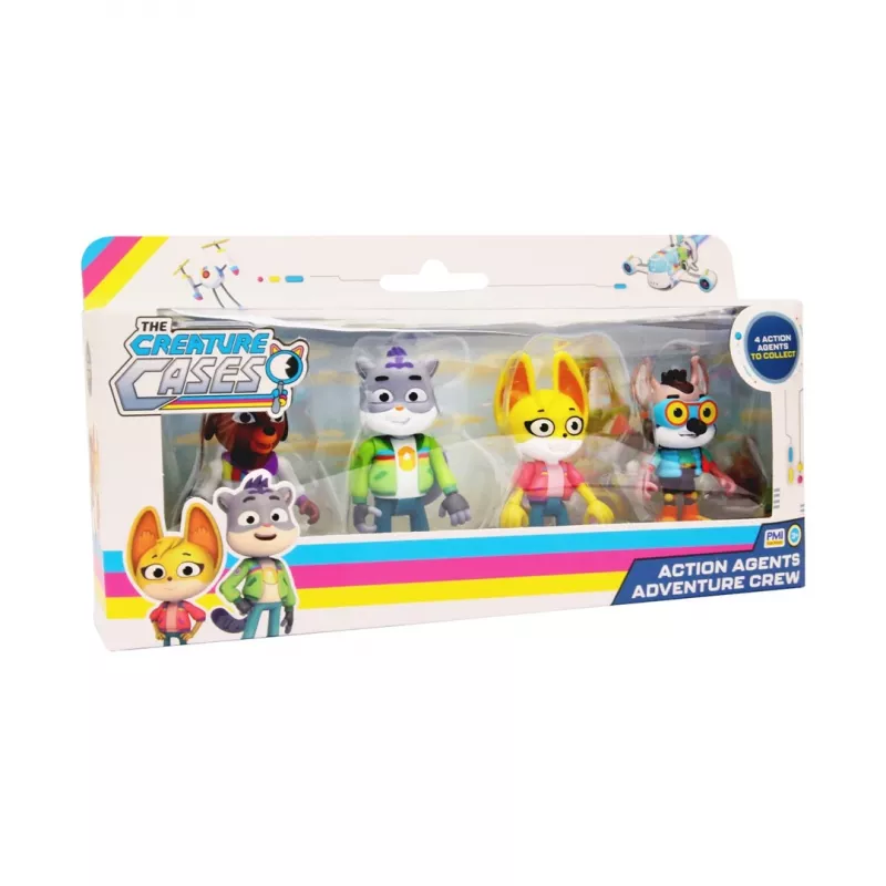 Creature Cases S1 Action Agents 7,5 cm - 4 opakowanie