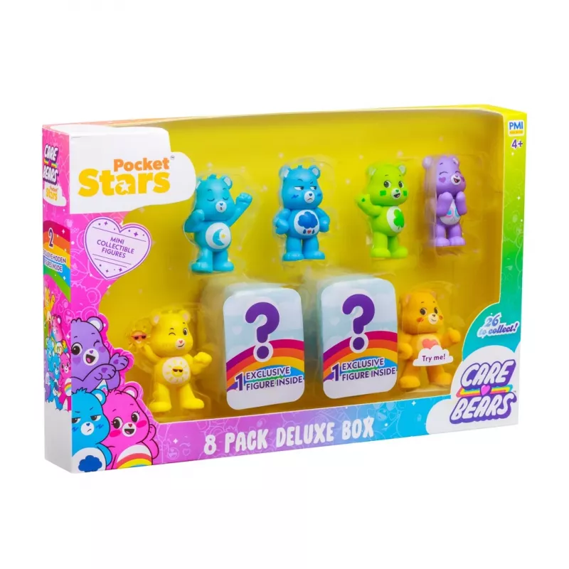 Care Bears S1 Figurki - Zestaw 8 sztuk w pudełku deluxe (Asortyment)
