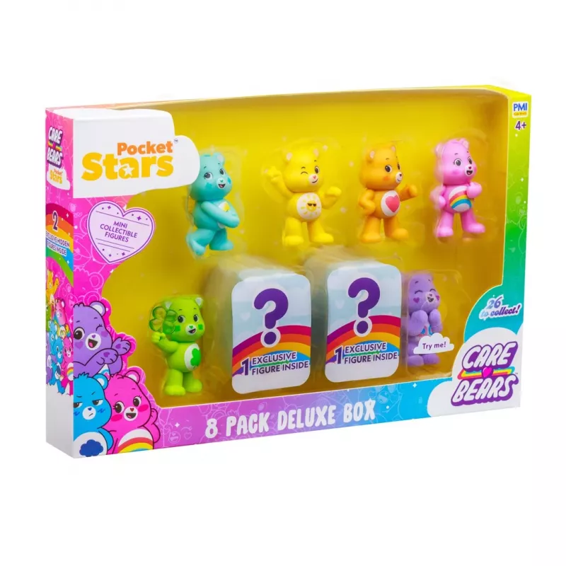 Care Bears S1 Figurki - Zestaw 8 sztuk w pudełku deluxe (Asortyment)