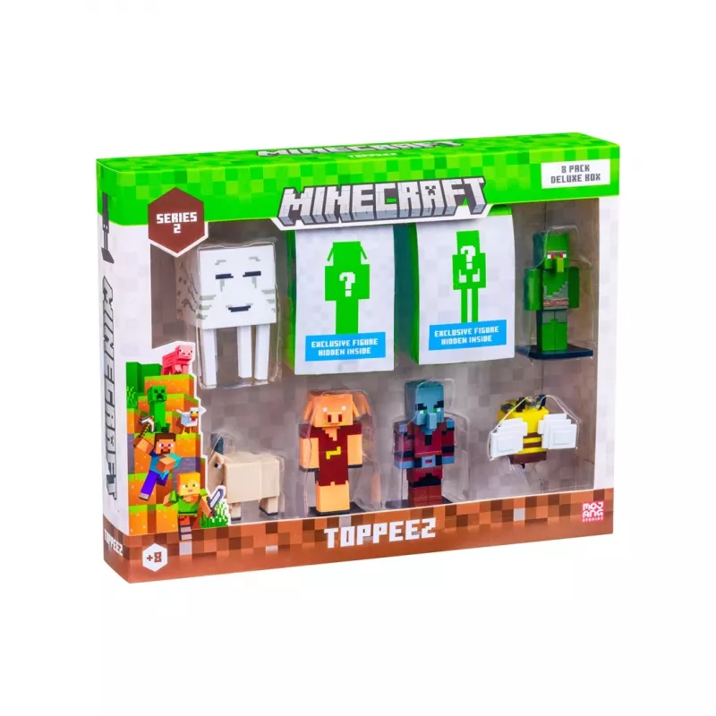 Minecraft S2 figurki - 8 zestaw pudełko deluxe (asortyment)