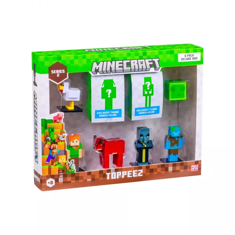 Minecraft S2 figurki - 8 zestaw pudełko deluxe (asortyment)