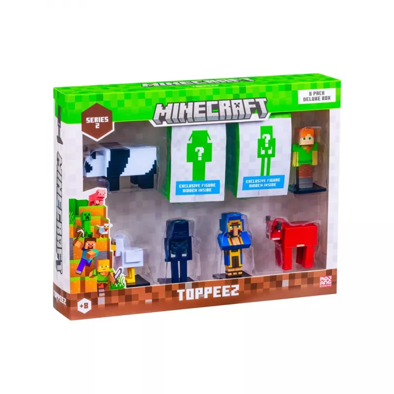 Minecraft S2 figurki - 8 zestaw pudełko deluxe (asortyment)