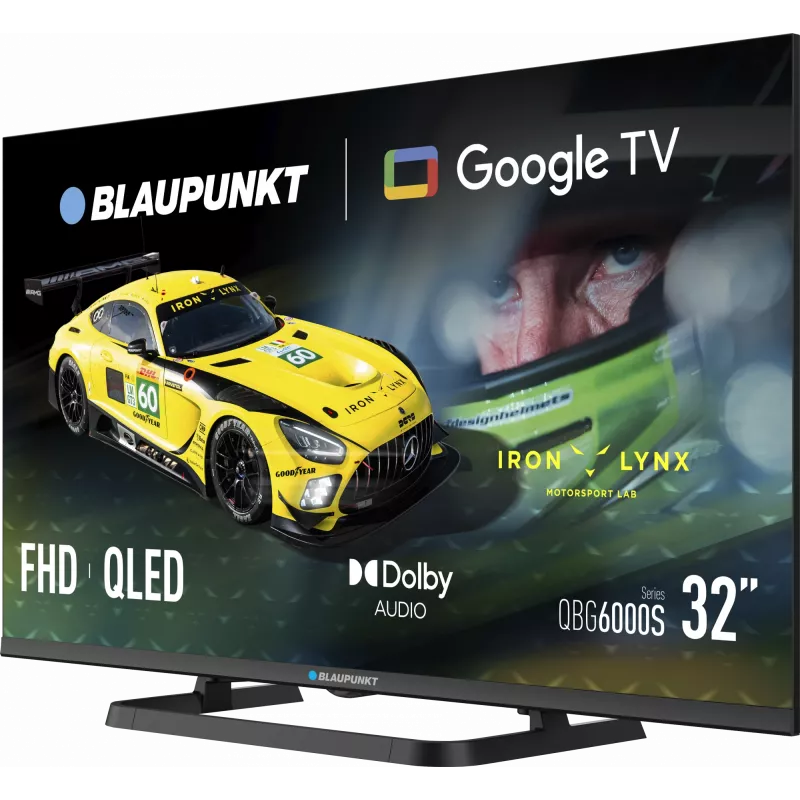 Telewizor Blaupunkt QLED | 32QBG6000S | 32 cale | Smart TV | Google TV | Czarny