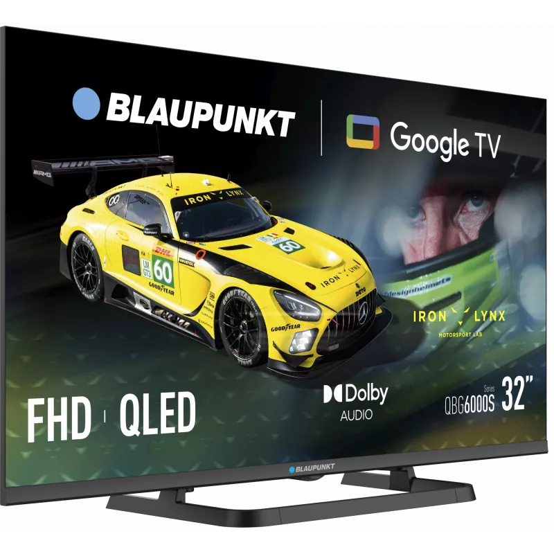 Telewizor Blaupunkt QLED | 32QBG6000S | 32 cale | Smart TV | Google TV | Czarny