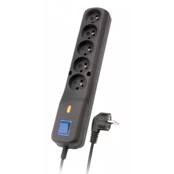 Listwa przeciwprzepięciowa LF-530WA, 3L EMI/RFI, 3,0 m, czarna