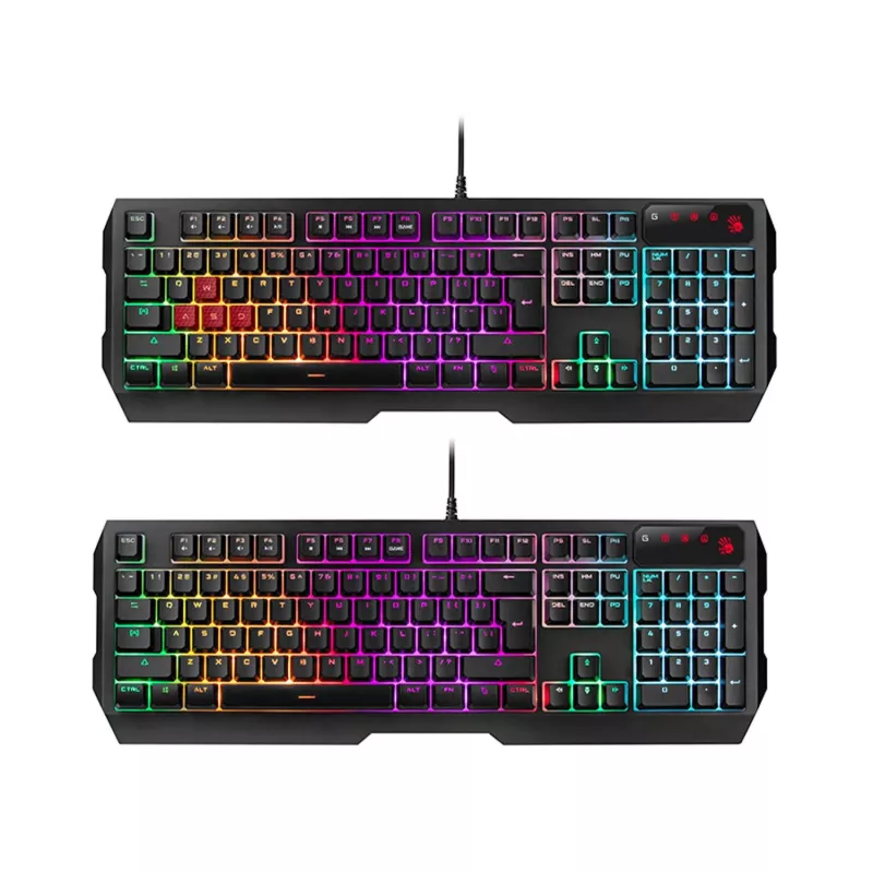A4TECH BLOODY USB B1700 B140N +ES7 + BP-50M USB/ Esports Black Zestaw klawiatura+mysz+podkładka (PL)