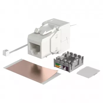 Moduł wejściowy modularny RJ-45 EFB Elektronik ECOLAN E-20080, biały