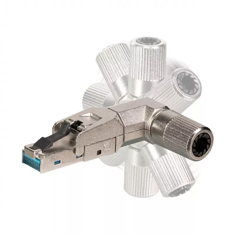 EFB Elektronik 88035P8.1 - RJ-45 - Srebrny - Męski - cynk - Cat6 - 22/26