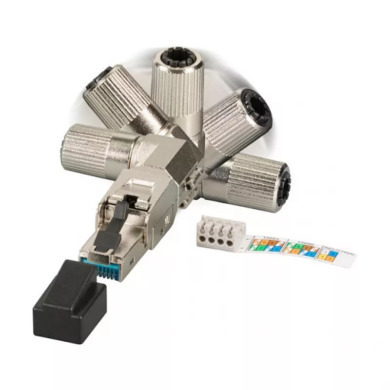 EFB Elektronik 88035P8.1 - RJ-45 - Srebrny - Męski - cynk - Cat6 - 22/26