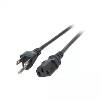 EFB-Elektronik przewód zasilający USA/NEMA 5-15P - C13 180°, czarny, 1,8 m, 3SJT AWG14 x 3C Producent: EFB Elektronik (EK462.1,8)