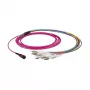 Światłowodowy kabel krosowy MTP-F/LC 12-włóknowy OM5 LSZH limonkowy, 7,5 m — EFB Elektronik