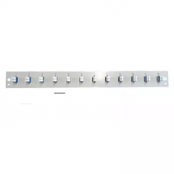 Front panel module EFB Elektronik SB-FP-S-12SC-S-OS2 — 12× LC duplex couplers, OS2, Czarny