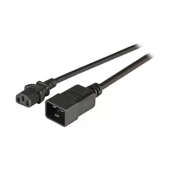 EFB-Elektronik Przedłużacz zasilający IEC C20 180° - C13 180°, czarny, 1,8 m, 3 x 1,00 mm² Producent: EFB Elektronik (EK531.1,8V2)