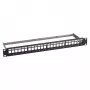Patch panel 1U 19 cali EFB Elektronik Verteilerfeld 48,3 cm, 24-portowy z 24x RJ45 Keystone Slimline Kat.6A