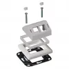 Ramka adaptera EFB Elektronik ET-25092.8 do integracji wizualnej z Gira RAL9003 dla ET-25092.x i FTTH-OUTLET-xx