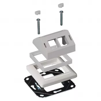 Ramka adaptera EFB Elektronik ET-25092.8 do integracji wizualnej z Gira RAL9003 dla ET-25092.x i FTTH-OUTLET-xx