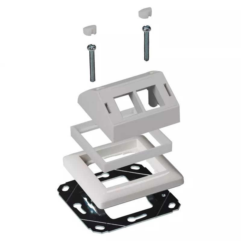 Ramka adaptera EFB Elektronik ET-25092.8 do integracji wizualnej z Gira RAL9003 dla ET-25092.x i FTTH-OUTLET-xx